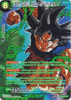 Son Goku, Hope of Universe 7 #TB1-052_SPR · Dragon Ball Super CCG