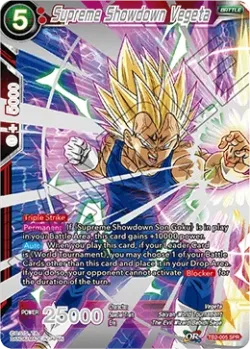 Supreme Showdown Vegeta #TB2-005_SPR · Dragon Ball Super CCG