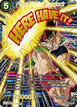 Final Strike Bardock 「TB3-019_SPR」「EN」
