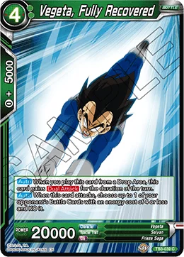 Vegeta, Fully Recovered 「TB3-039」「EN」