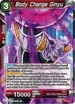 Body Change Ginyu #TB3-006 · Dragon Ball Super CCG