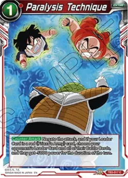 Paralysis Technique #TB3-017 · Dragon Ball Super CCG
