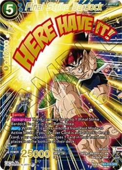 Final Strike Bardock #TB3-019_SPR · Dragon Ball Super CCG