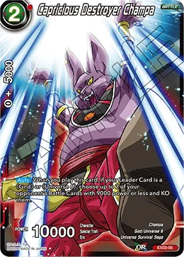 Capricious Destroyer Champa 「EX03-06」「EN」