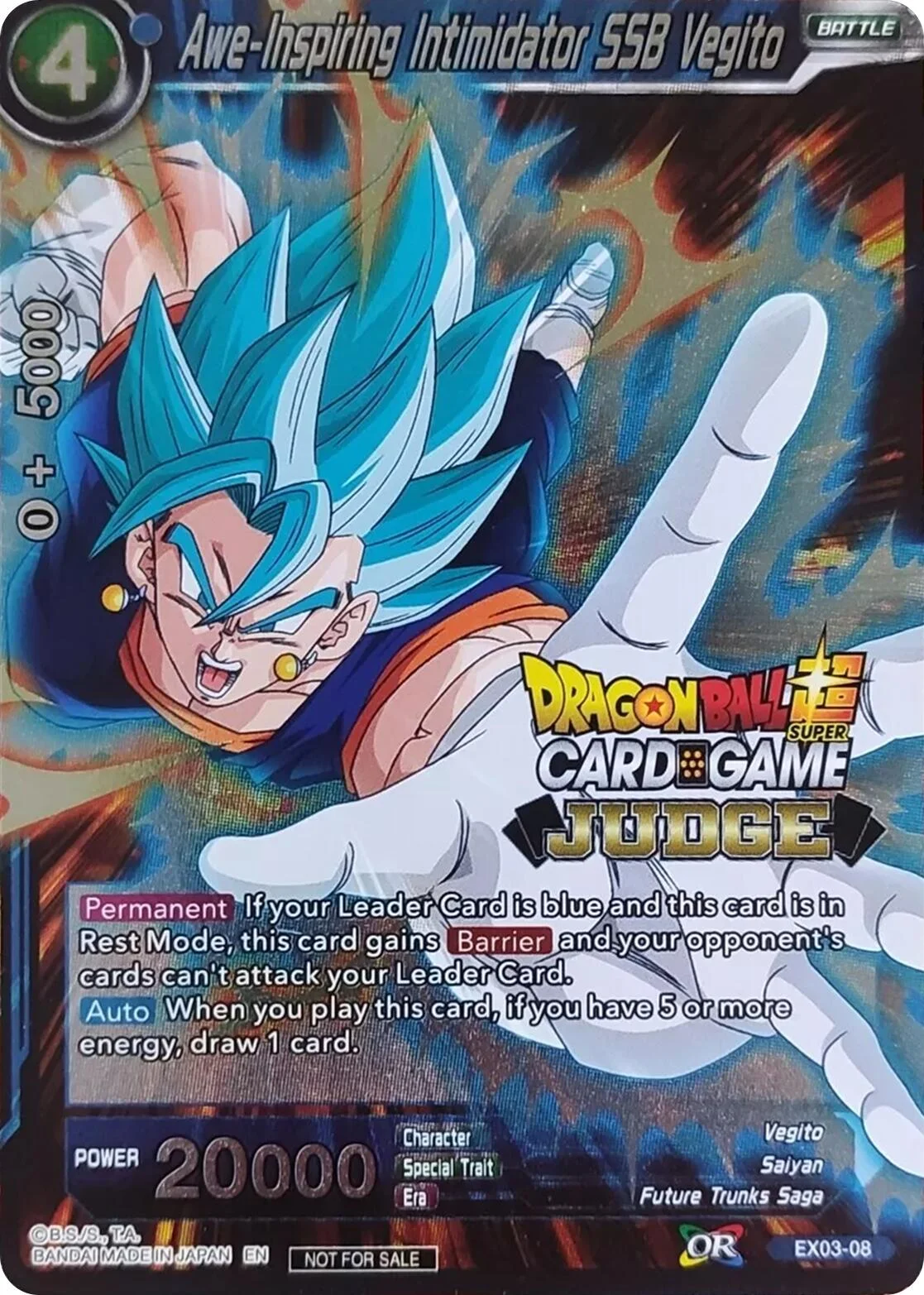 Awe-Inspiring Intimidator SSB Vegito 「EX03-08」「EN」