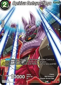 Capricious Destroyer Champa 「EX03-06」「EN」
