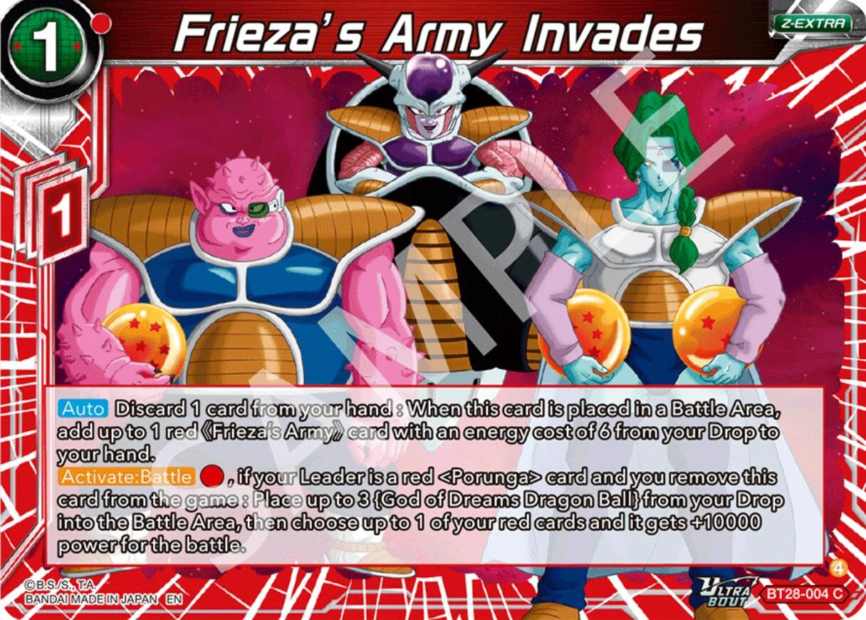 Frieza’s Army Invades 「BT28-004」「EN」