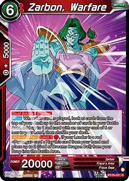 Zarbon, Warfare 「BT28-021」「EN」