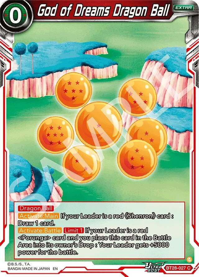 God of Dreams Dragon Ball 「BT28-027_SPR」「EN」