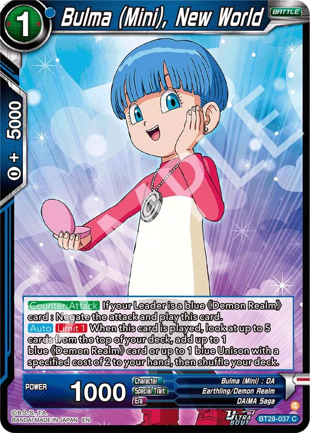 Bulma (Mini), New World 「BT28-037」「EN」