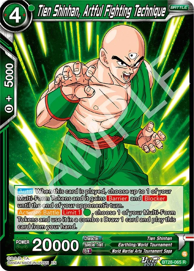 Tien Shinhan, Artful Fighting Technique 「BT28-065」「EN」