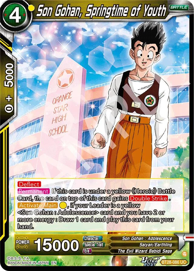 Son Gohan, Springtime of Youth 「BT28-086」「EN」