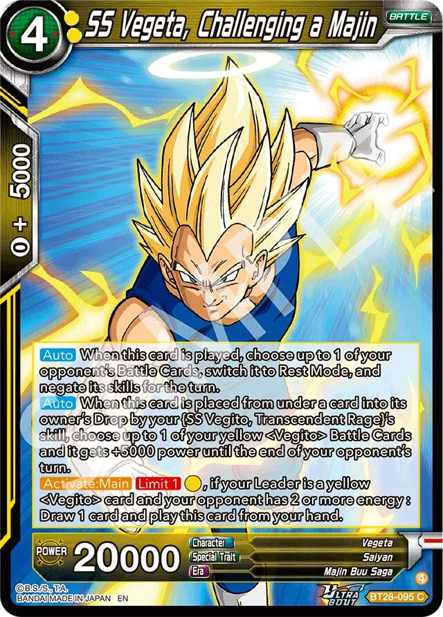 SS Vegeta, Challenging a Majin 「BT28-095」「EN」
