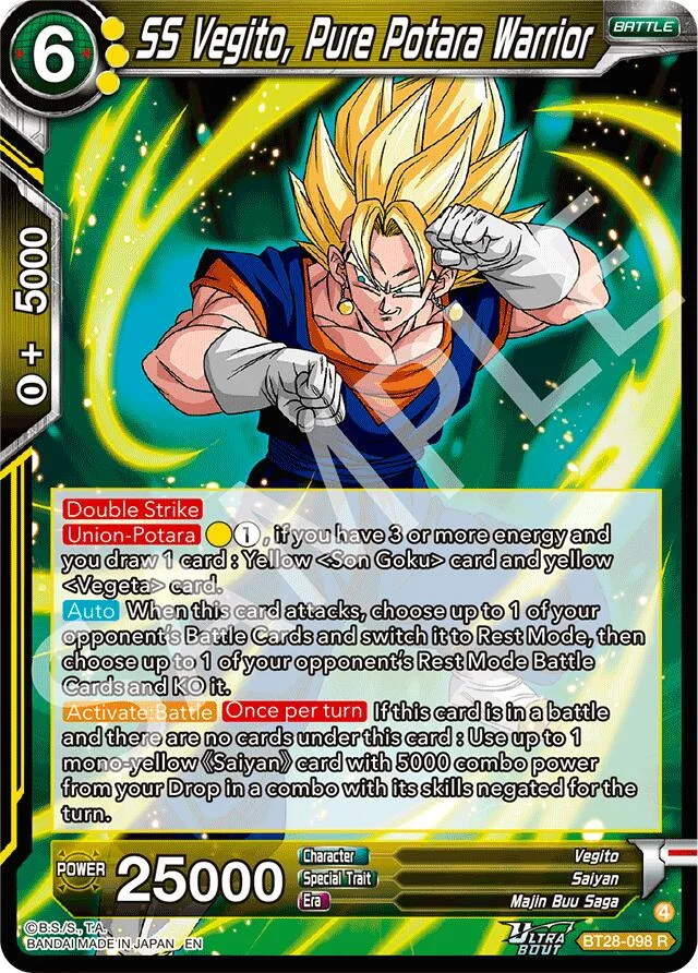 SS Vegito, Pure Potara Warrior 「BT28-098」「EN」