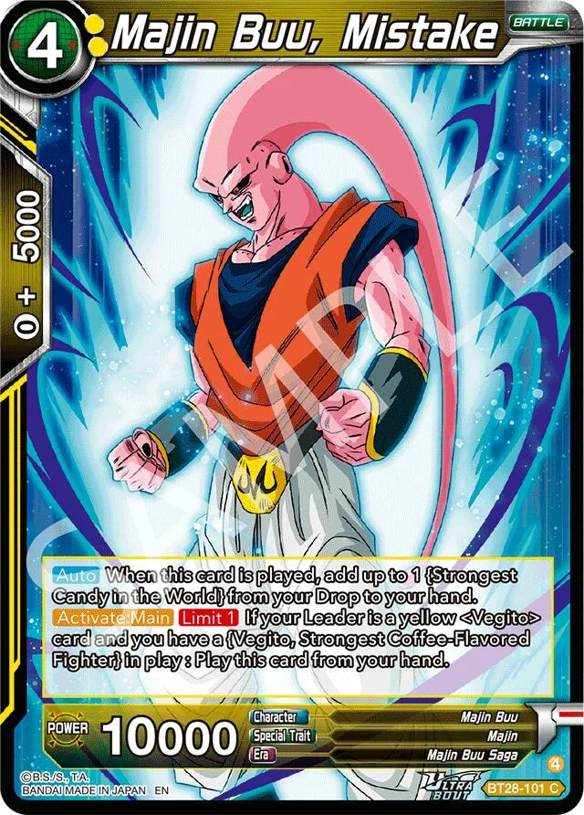 Majin Buu, Mistake 「BT28-101」「EN」