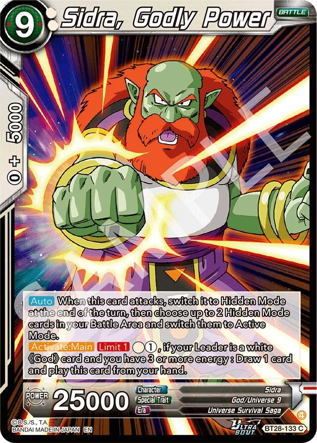 Sidra, Godly Power 「BT28-133」「EN」