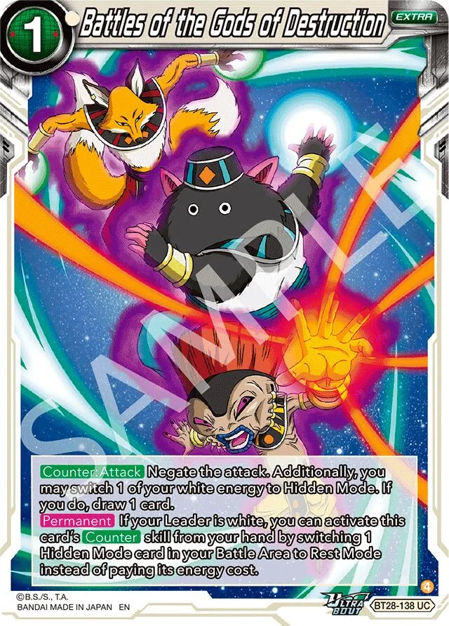 Battles of the Gods of Destruction 「BT28-138」「EN」