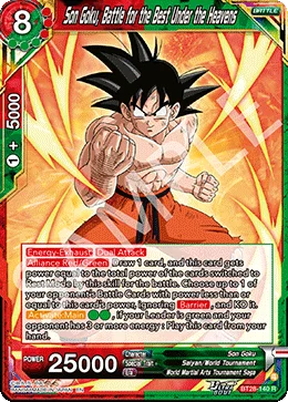 Son Goku, Battle for the Best Under the Heavens 「BT28-140」「EN」