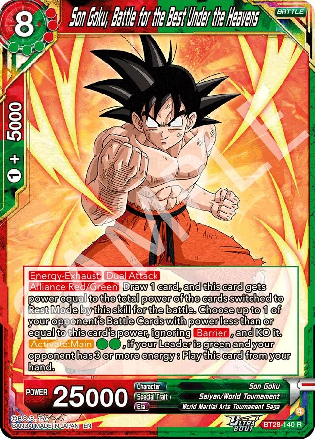 Son Goku, Battle for the Best Under the Heavens 「BT28-140_SPR」「EN」