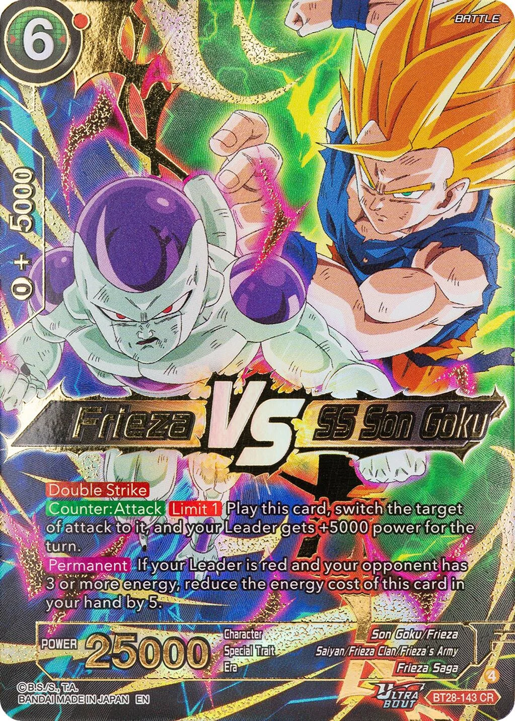 Frieza VS SS Son Goku 「BT28-143」「EN」