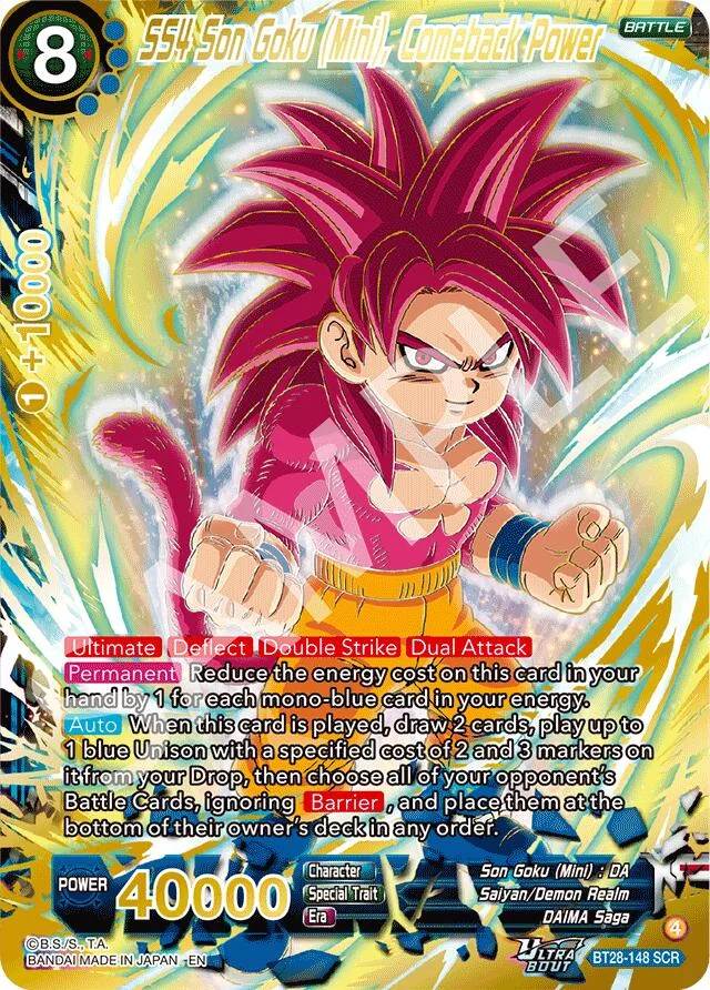 SS4 Son Goku (Mini), Comeback Power 「BT28-148」「EN」