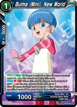 Bulma (Mini), New World #BT28-037 · Dragon Ball Super: Masters
