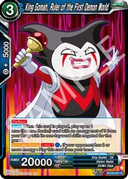 King Gomah, Ruler of the First Demon World #BT28-051 · Dragon Ball Super: Masters
