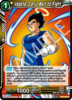 Vegeta, Can’t Wait to Fight #BT28-096 · Dragon Ball Super: Masters