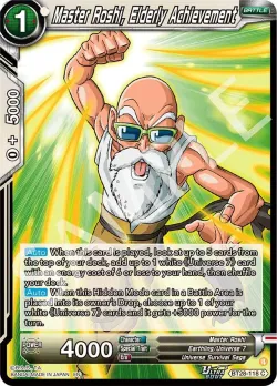 Master Roshi, Elderly Achievement 「BT28-118」「EN」
