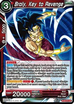 Broly, Key to Revenge 「BT29-015」「EN」