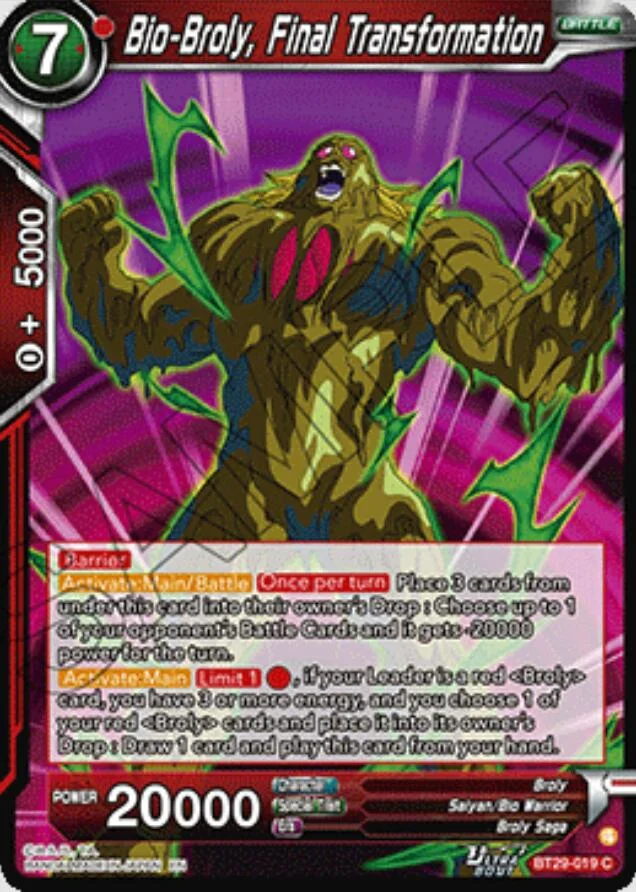 Bio-Broly, Final Transformation 「BT29-019」「EN」