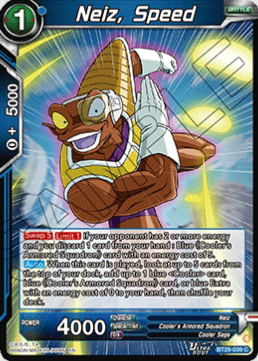 Neiz, Speed 「BT29-039」「EN」