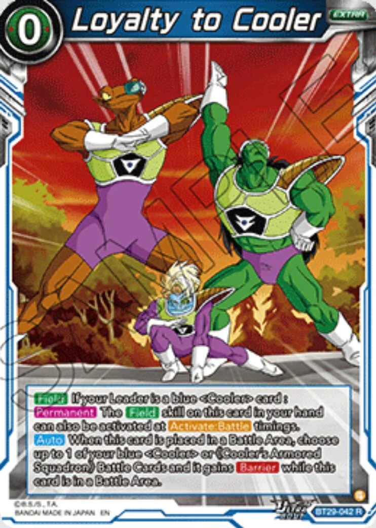 Loyalty to Cooler 「BT29-042」「EN」