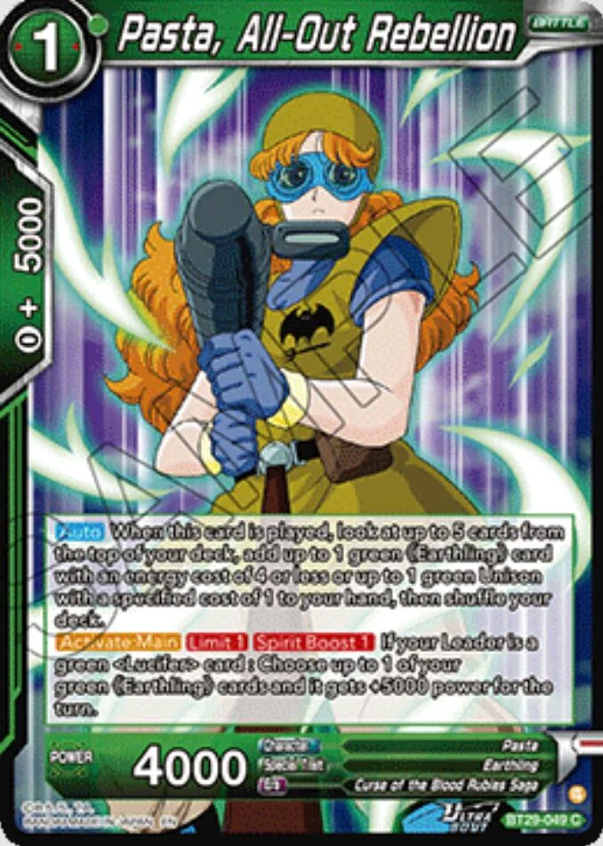 Pasta, All-Out Rebellion 「BT29-049」「EN」