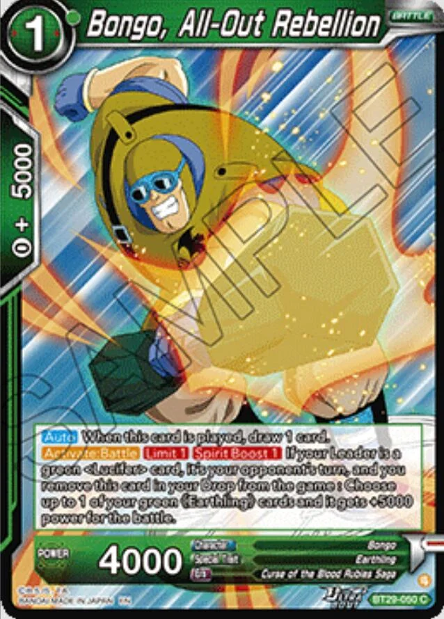 Bongo, All-Out Rebellion 「BT29-050」「EN」