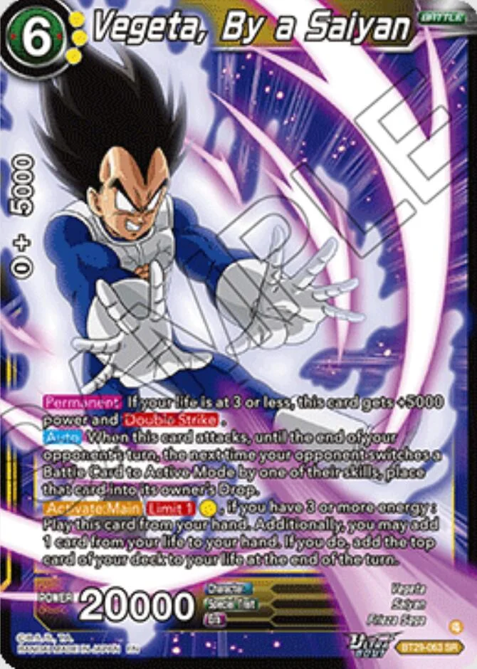 Vegeta, By a Saiyan 「BT29-063」「EN」