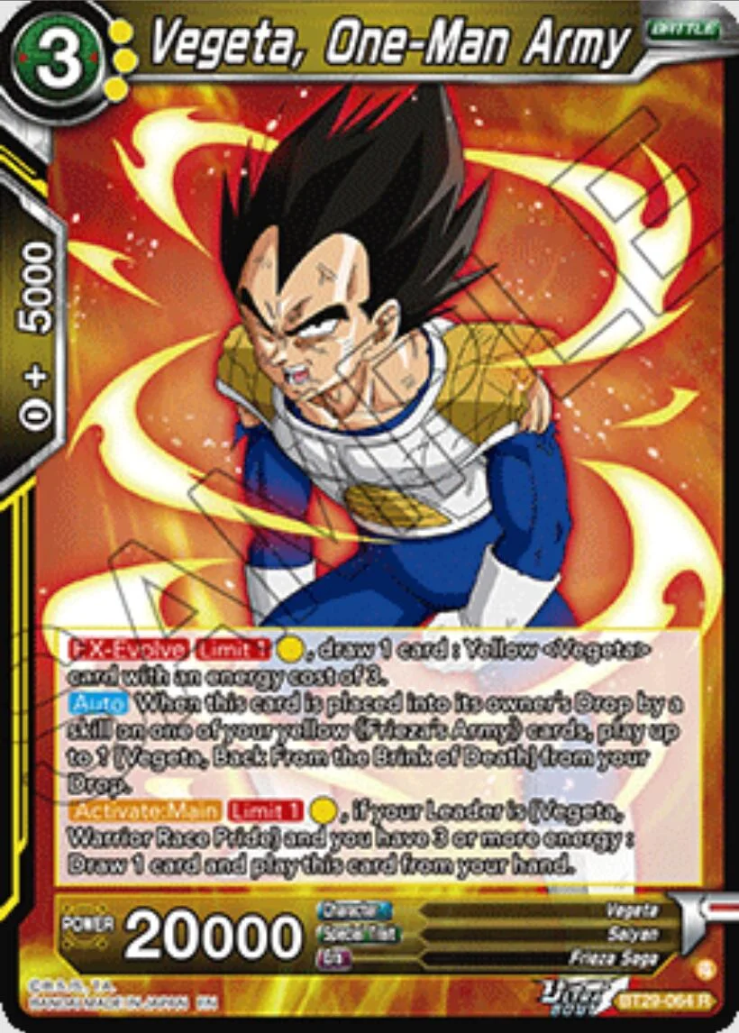 Vegeta, One-Man Army 「BT29-064」「EN」