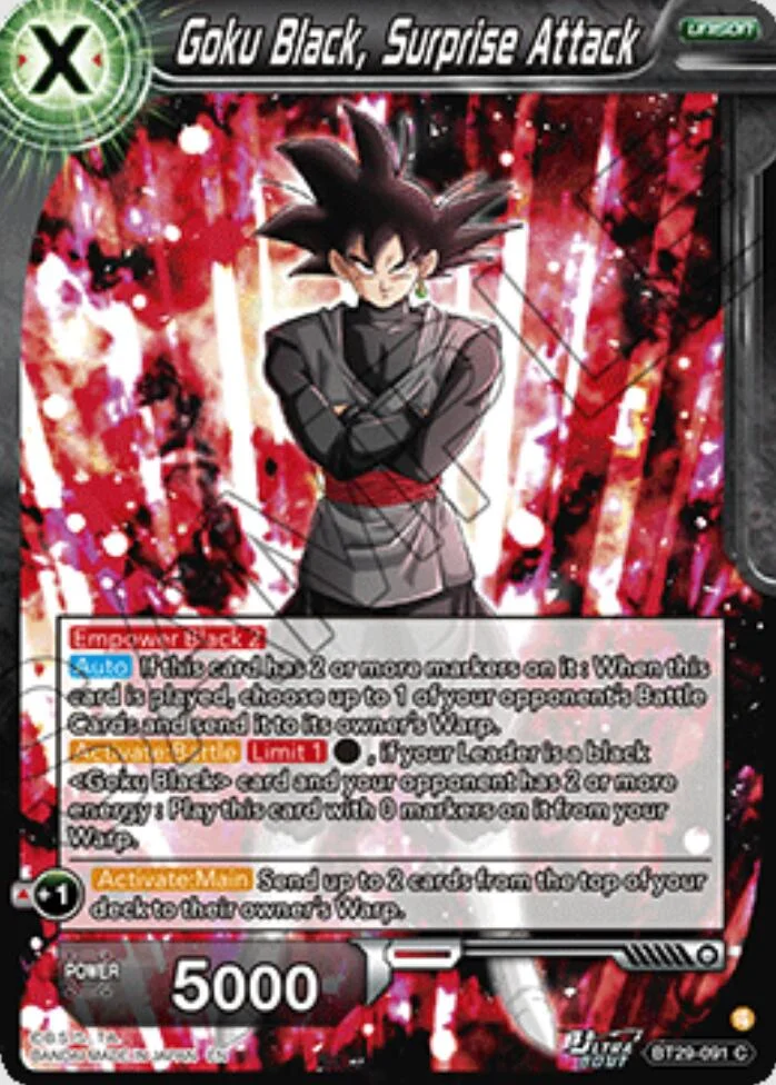 Goku Black, Surprise Attack 「BT29-091」「EN」