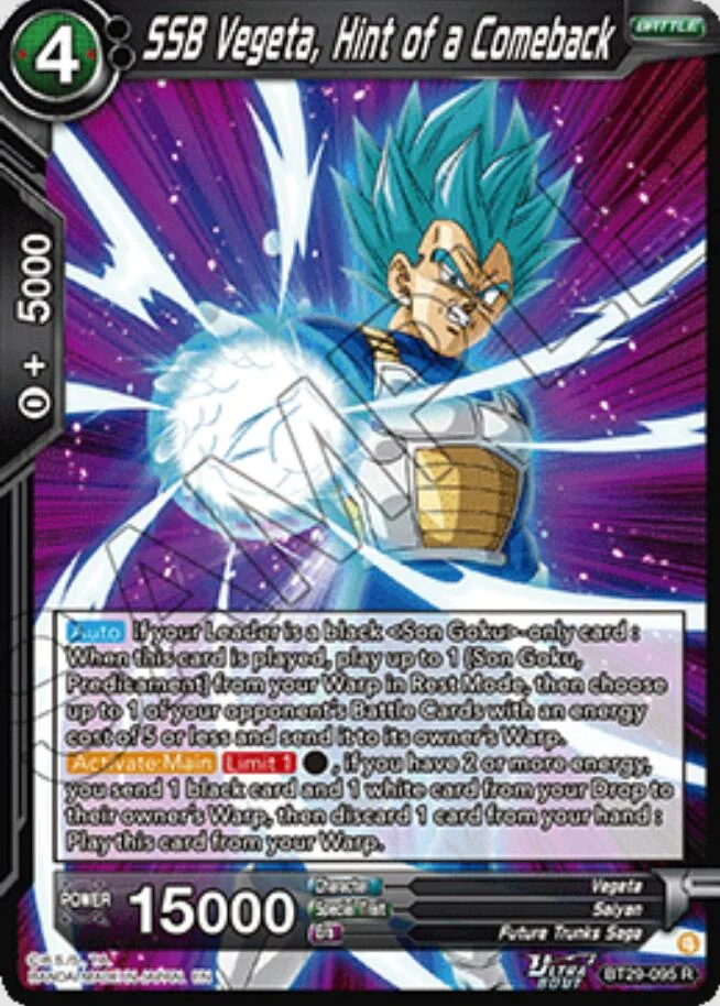 SSB Vegeta, Hint of a Comeback 「BT29-095」「EN」