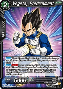 Vegeta, Predicament 「BT29-096」「EN」