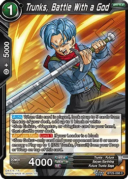 Trunks, Battle With a God 「BT29-098」「EN」