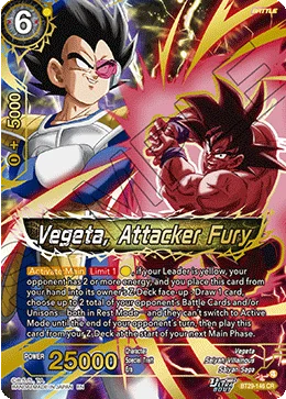 Vegeta, Attacker Fury 「BT29-146」「EN」
