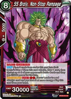 SS Broly, Non-Stop Rampage #BT29-012 · Dragon Ball Super: Masters