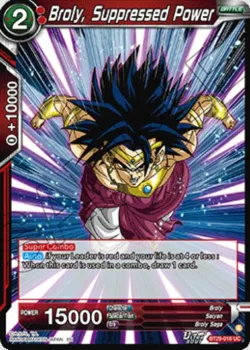 Broly, Suppressed Power #BT29-016 · Dragon Ball Super: Masters