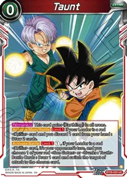 Taunt #BT29-025 · Dragon Ball Super: Masters