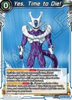 Yes, Time to Die! #BT29-040_SPR · Dragon Ball Super: Masters