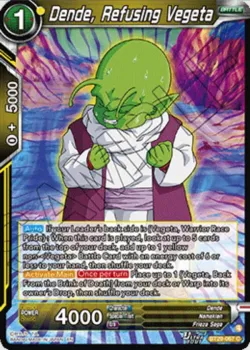 Dende, Refusing Vegeta #BT29-067 · Dragon Ball Super: Masters