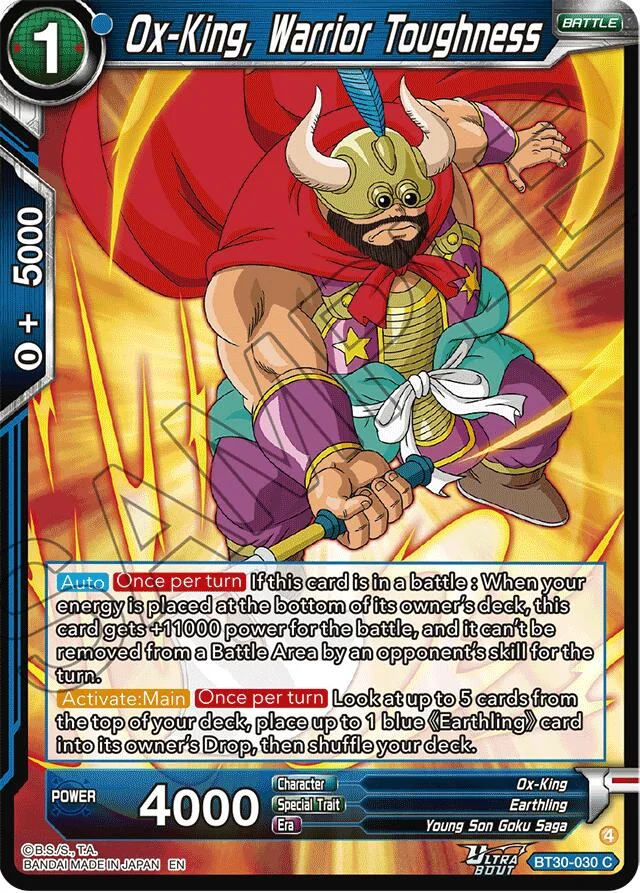 Ox-King, Warrior Toughness 「BT30-030」「EN」