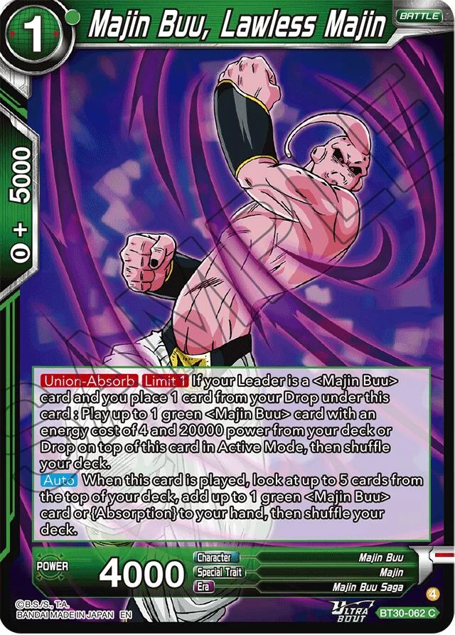 Majin Buu, Lawless Majin 「BT30-062」「EN」