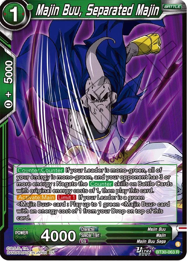 Majin Buu, Separated Majin 「BT30-063」「EN」